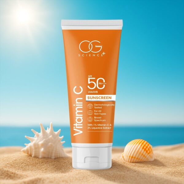 01_173e8f2e-6ab4-40cf-bbef-fe1034ff42a0.jpg OG Beauty Vitamin C Sunscreen SPF 50 PA+++ - (1 Pc / 50Ml)
