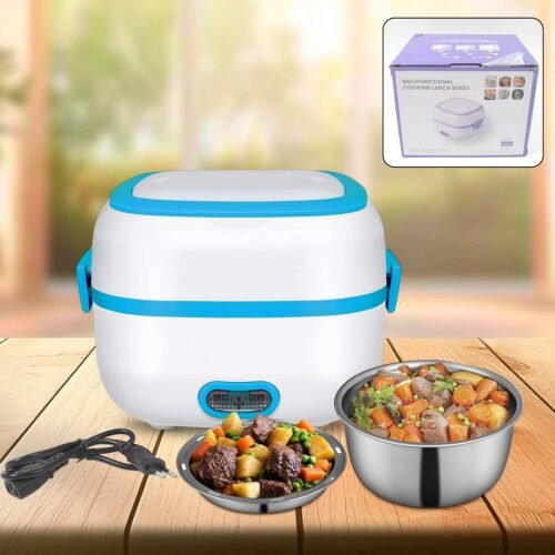Electric Lunch Box, 3 In 1 Food Heater / Cooker / Steamer with Stainless (1 Set)