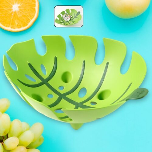 01_17d56e4c-7cf8-4680-b65d-b7ca20a6ce4a.jpg Supermom Leaf-Shaped Plastic Fruit Basket (1 Pc)