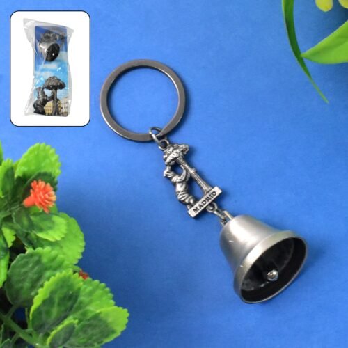 01_18ecda2a-57e9-49d0-a527-ad84a2db16c4.jpg Metal Small Temple Bell Keychain, Motorcycle Bell Keychain (1 Pc / Mix Color)