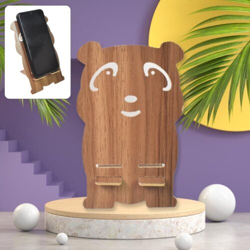 01_1d31cf56-8db3-40a1-9251-7ac24712172e.jpg Wooden Cartoon Shape Design Mobile Stand (1 Pc)