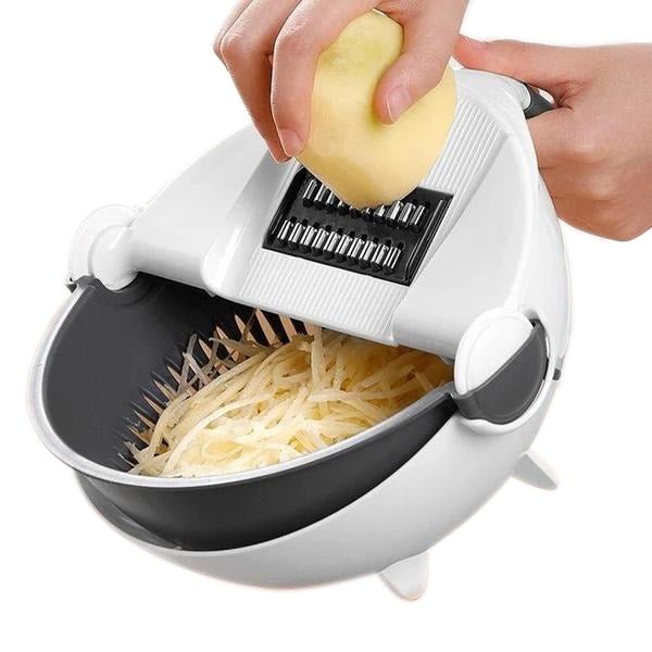 10 in 1 Multifunctional Vegetable Fruits Cutter / Slicer Shredder with Rotating