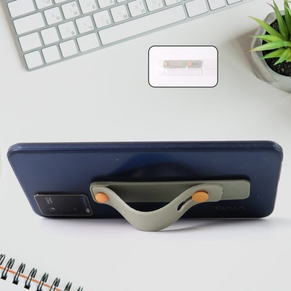 Olive Green Phone Loop Finger Holder, Phone Grip Straps Silicone Phone Finger (1 Pc)