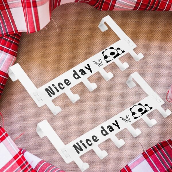 01_20390308-7495-4e51-9072-a8f656285e6e.jpg Heavy-Duty Carbon Steel Door Hook Hanger Rack (2 pc / 6 Hook / White)