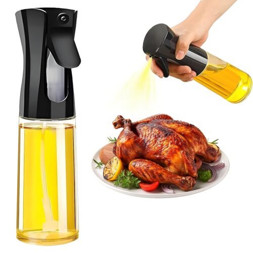 01_205bd6da-623b-444e-bfac-a9659b0c6d2b.jpg Plastic Oil Spray Bottle - Versatile Kitchen Gadgets (250 ML Approx)