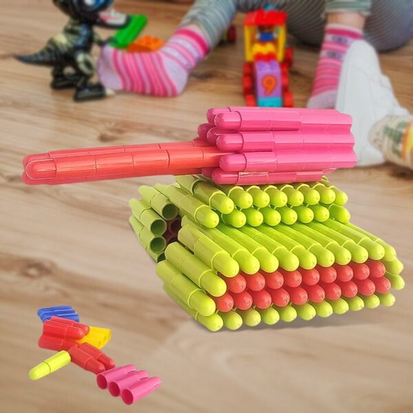 01_210471ac-cc11-4bae-b20b-ec9e20354ec8.jpg Bullet Blocks Intelligent Kids Creative Bullets Shaped Building (Approx 88 Pcs)