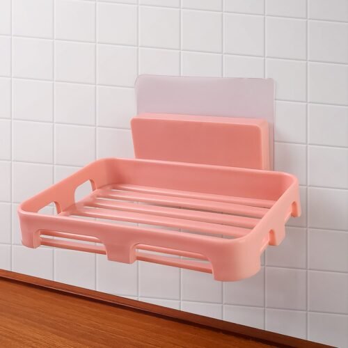 Self Adhesive Rectangular Soap Dish Holder (1 Pc)