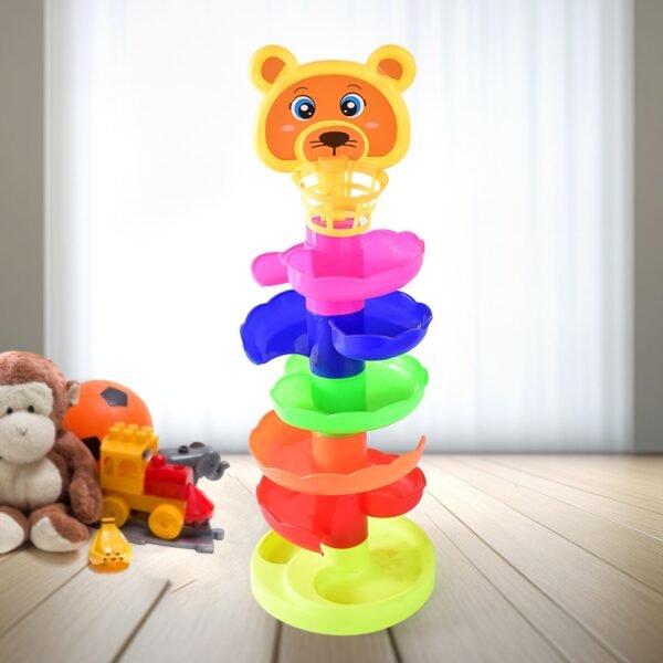 5 Layer Ball Drop and Roll Swirling Tower Educational Toy (1 Pc)