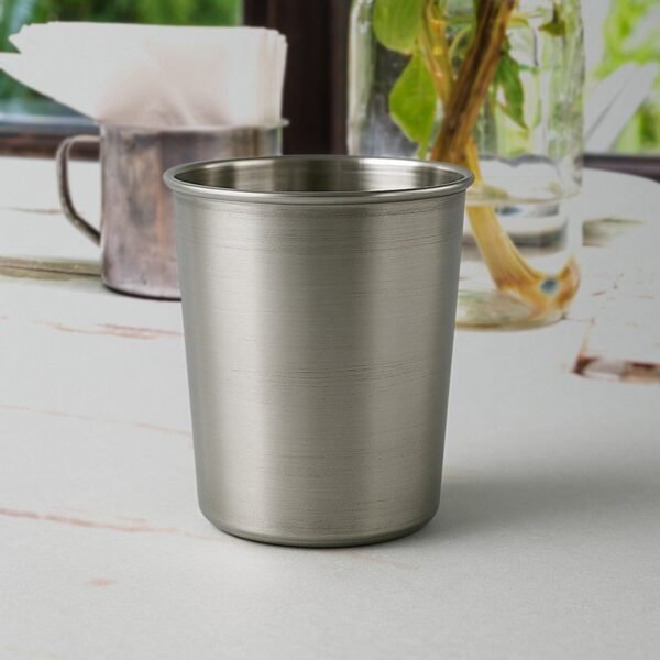Small Stainless Steel Drinking Glass (1 Pc)