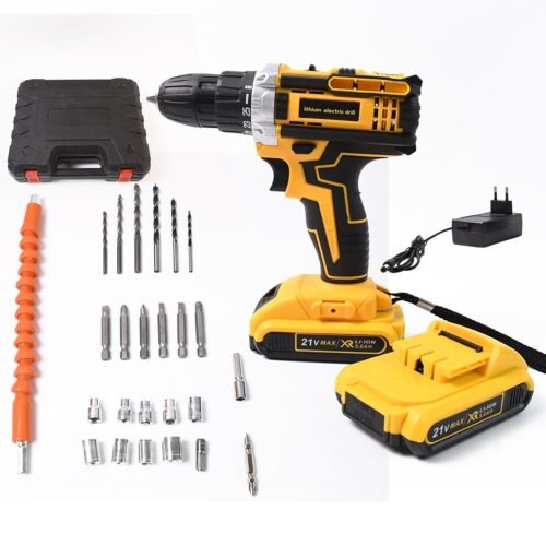 01_2b60c5d8-09db-4d36-b23b-90a27e9beb4b.jpg 21 V lithium Double battery cordless drill set (29 Pcs Set)