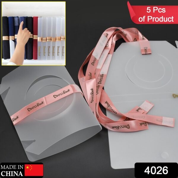 DressBook T-Shirt Folder – Soft Bendable Clothes Folding Board Organizer (5 Pcs)