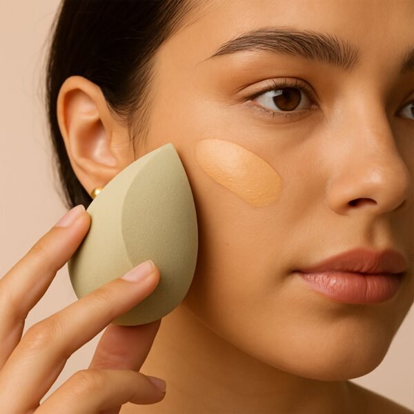 Makeup Sponge blending liquid Foundations, Powders, and Creams (Multicolor / 1 Pc)