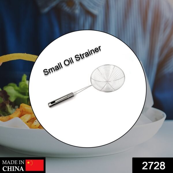 Small Oil Strainer Get Fried Food Stuffs Easily Without Any Problem And Damage