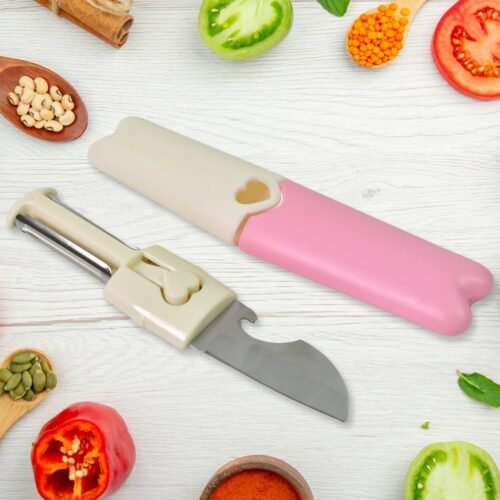 01_2ff33e73-cf39-4f24-8dc0-04fb53f6b096.jpg 2 in 1 Knife, Multifunctional peeler fruit knife (1 Pc / Loose)
