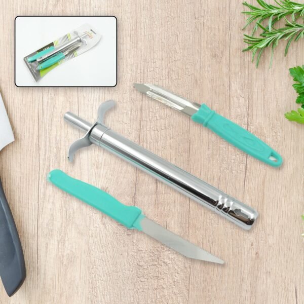 3-in-1 Kitchen Combo with Lighter, Knife and Peeler