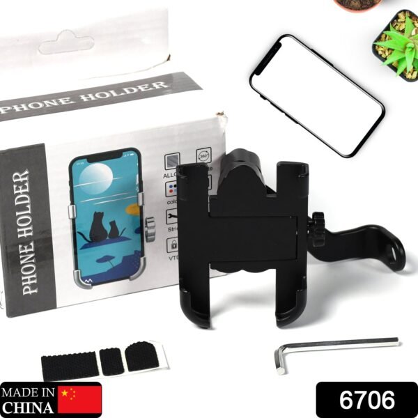 Mobile Phone Holder  View Mirror Mount Solid Metal Cradle for Bike and Phones