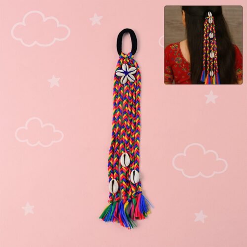 01_33d4231e-f21c-407f-80f5-9979aaec28ed.jpg Traditional Multicolor Braided Hair Accessory Stylish Kodi String Bow (1 Pc)