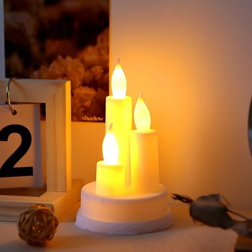01_364f4154-f4d5-4da9-af36-a1afa32d8354.jpg LED Taper Candles, Diwali (1 Pc)