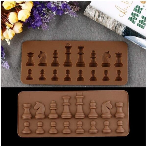 01_37644b2f-0b86-4c87-95a0-7197e2cbd0f8.jpg Silicone Chocolate Mould Chess Shape (1 Pc)