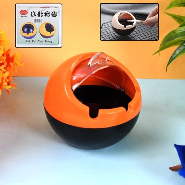Ball Ashtray PP Plastic Windproof with Lid Indoor Outdoor Patio Car Portable Ashtray