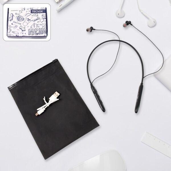 Bluetooth Wireless Neckband Earphones, 40H Playtime, IPX Water-Resistant, High Bass