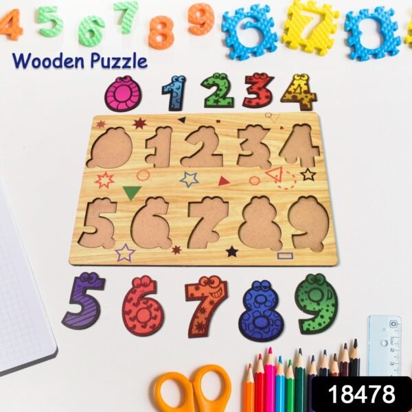 01_3f8eb7b5-0524-4bc4-bca6-d3f4acfc39d8.jpg Wooden Number Puzzle Learning Educational Board (1 Set / 28×20 Cm)