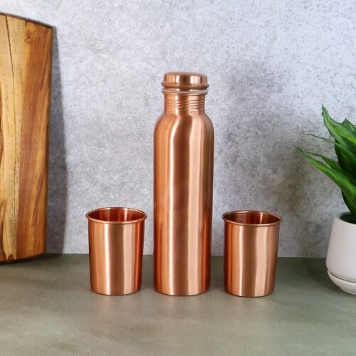 01_3fdb4725-aff6-441d-a21c-300c794a61f4.jpg Copper Water Bottle 2 Glasses with Gift Box (3 Pcs Set)