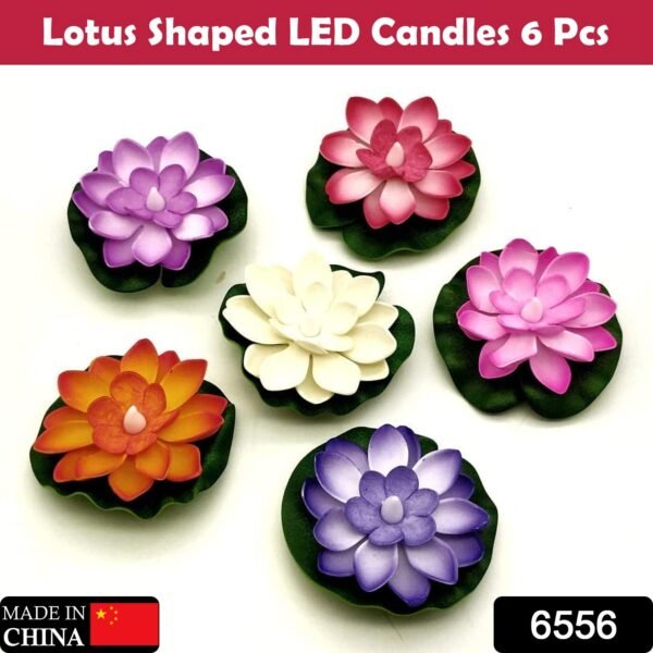 01_3fe6150b-b857-44c3-ad48-291cbe853791.jpg Water Floating Smokeless Candles & Lotus Flowers Sensor Led TeaLight (Pack of 6)