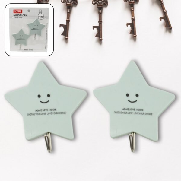 Multipurpose Strong Self-Adhesive Hooks – Heavy Plastic Wall Hooks for Home & Office