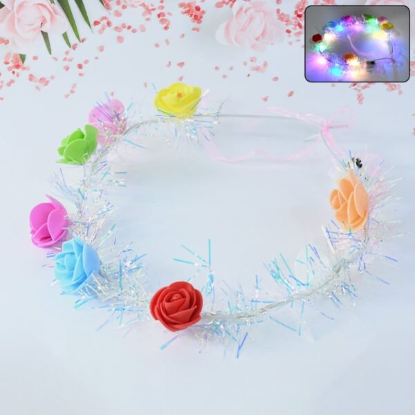 01_4261e985-7319-4cf3-8e59-b2180f9d28e1.jpg LED Flower Crown Headband – Multicolor Light-Up (1 Pc), Hair accessories
