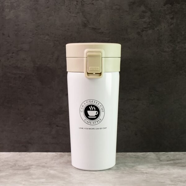 Stainless Steel Vacuum Insulated Coffee Flask with Flip Lock Lid (400ML / 1 Pc)