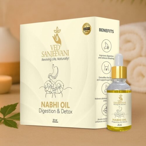 01_45aee413-ce96-4238-84b8-731d57573401.jpg Ved Sanjeevani 30ML Ayurvedic Nabhi Oil for Digestion & Detox (30ML / 1 Pc)