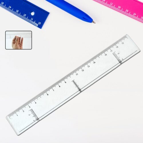 01_46c1283c-7bfd-4b19-b0ca-1a0c93f98ed3.jpg 20 cm Transparent Plastic Ruler (1 Pc)