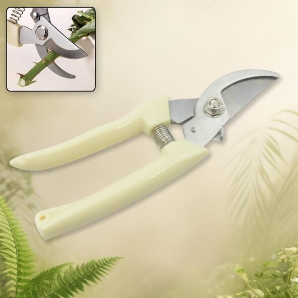 01_4927987c-e83d-4c10-afa1-cd0319b5fe4e.jpg Stainless Steel Pruning Shears with Sharp Blades and Comfortable handle - Durable Hand Pruner for Comfortable and Easy Cutting, Heavy Duty Gardening Cutter Tool Plant Cutter for Home Garden | Wood Bran (1 Pc)