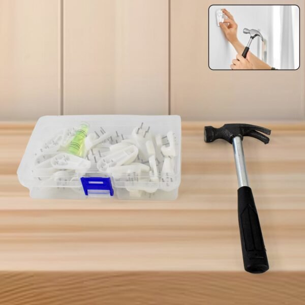 01_4afdb89c-0b1b-4c5b-89a4-8393fdaccd0e.jpg 33 in 1 Picture Hangers Photos Hanging Hardware Kit (1 Set)