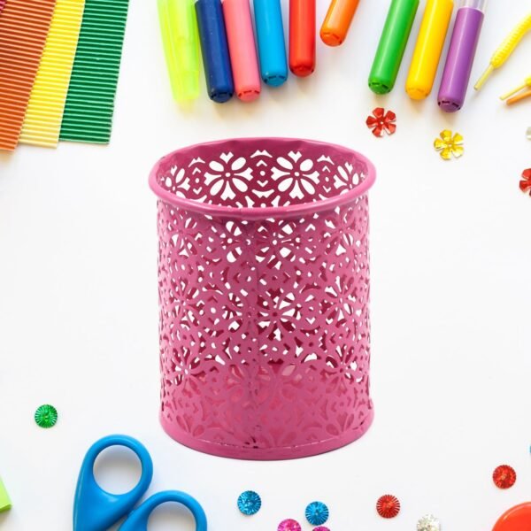 01_4b730ff8-956d-4c35-8188-806dd43145f3.jpg Pen Holder Office Desk Metal Mesh Pen Stand (1 Pc)