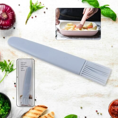 01_4b7bd85e-e4a9-4e2a-a0cf-29c4e9734012.jpg Pastry Brush, Basting Brush BBQ Sauce Marinade Meat Silicone Oil Brush (1 Pc)