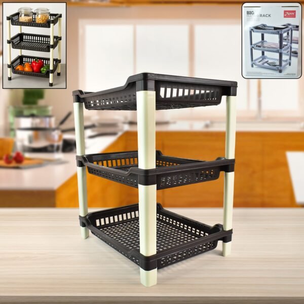 01_4bbce318-994e-43f6-96e5-2ddabec50189.jpg Apex Big Multi use Plastic Storage Rack – 3-Tier (1 Pc)