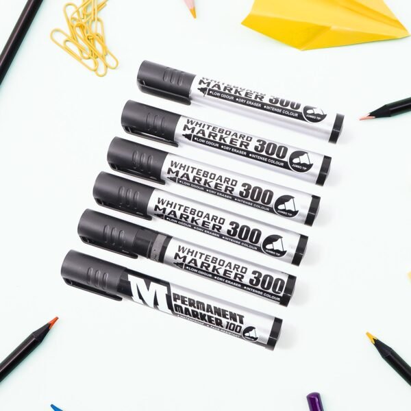01_50379b02-12ed-47b7-b8ec-f9c5b0ebd400.jpg Premium Permanent Black Marker Pen Set (6 Pcs Set)