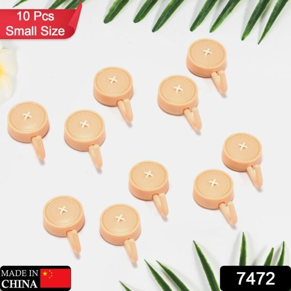 Self-Adhesive Sticky Wall Hooks (10 Pcs)