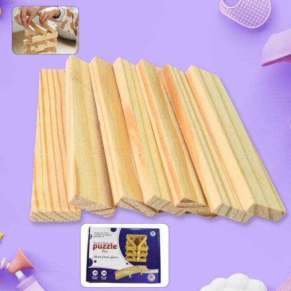 01_5181191c-b780-49a7-b733-d15244b7870f.jpg Wooden Pattern Brain Puzzles 20 Pcs Wooden Strips, 40 Pattern Cards (1 Set)