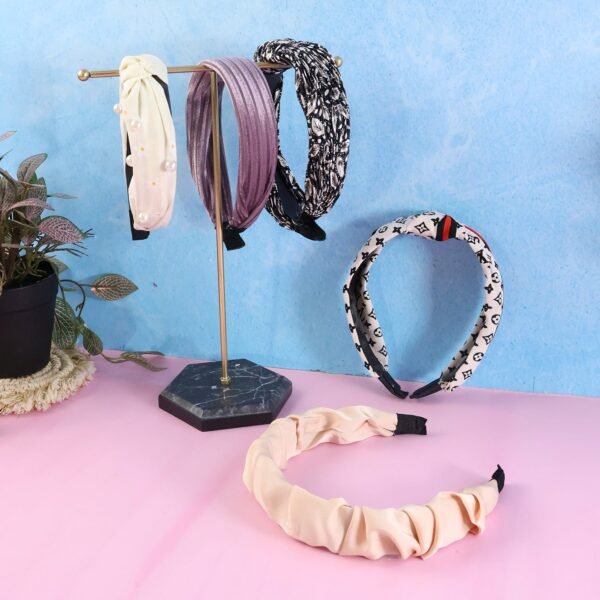 Women’s Ribbed Texture Knot Design Hairband (1 Pc / Mix Design)