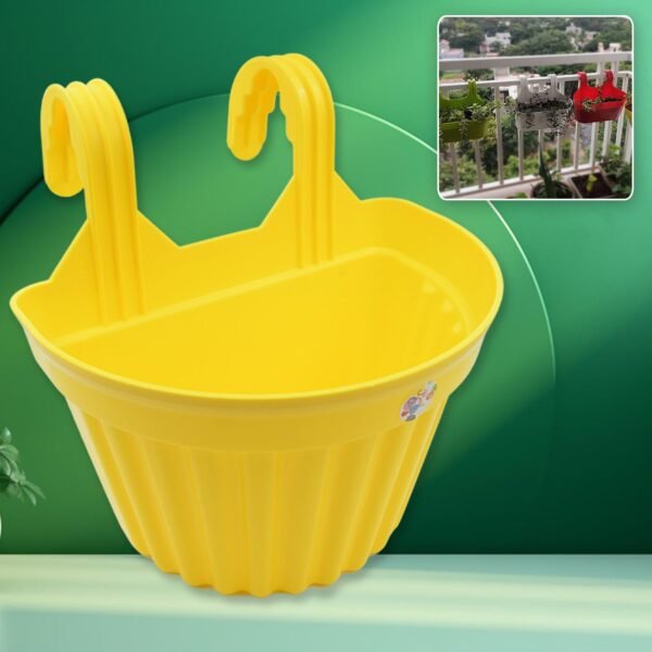 01_5510ddce-a9a0-43e9-a55e-607937ba8598.jpg Multicolor Hanging Plastic Planters Orchid Relling , For Plantation,(1pc)