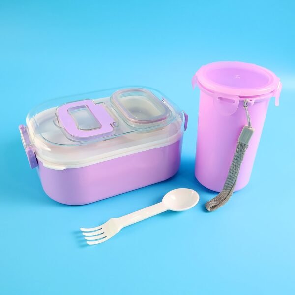 01_58e70bc2-6725-4889-a973-1292cf60b928.jpg Multi-Functional 1 Set Leakproof Lunch Box with Cutlery & Tumbler