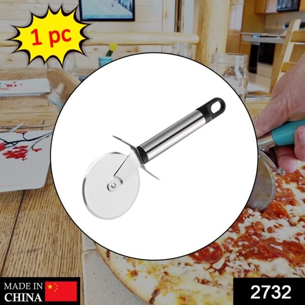 Stainless Steel Pizza Cutter, Pastry Cake Slicer, Sharp, Wheel Type