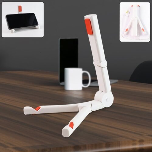 01_59fb22fa-4fd6-43dd-8056-7cdc59e2ddea.jpg Multipurpose Adjustable Foldable Mobile Phone & Tablet Stand (1 Pc)