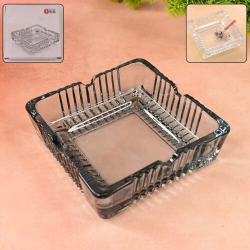 01_5a803b14-4167-4985-a4be-5025d7834851.jpg Square Glass Misti Crystal Quality Cigar Cigarette Ashtray