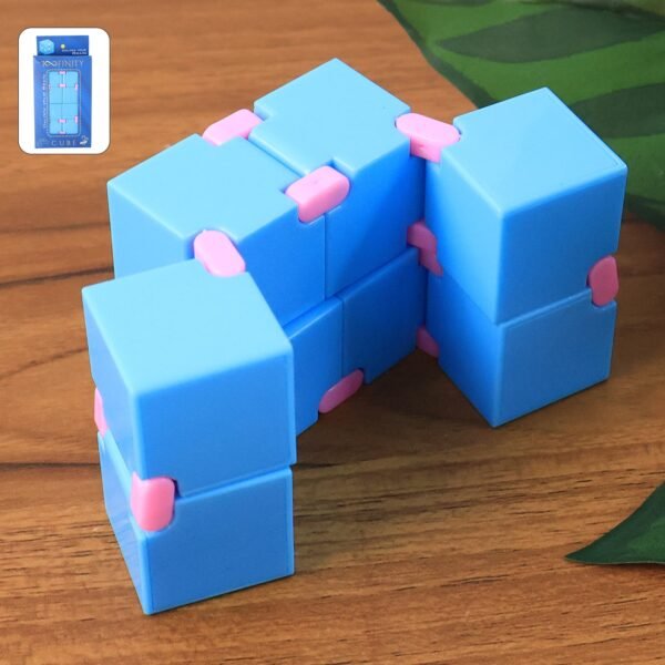 Infinity Cube Fidget Toy Stress Relief Hand Puzzle for Kids & Adults 1 Pc