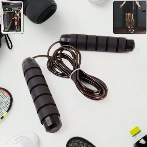 High-Speed Skipping Rope with Foam Padded Handles (1 Pc)