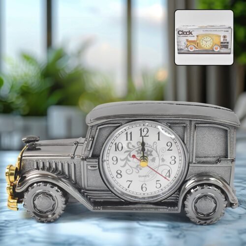 Car Model Clocks, Pen Holder Function ABS Material Alarm Clock Office Desk Bedroom